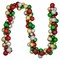 Northlight 2-Finish Shatterproof Traditional Christmas Ball Garland - 6' X 3.5" - Multi-Color - Unlit